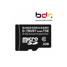 Lade das Bild in den Galerie-Viewer, Bundesdruckerei TSE, microSD, 8 GB mit Adapter micro SD to USB